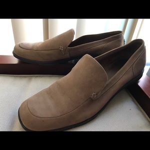 REDUCED BCBG soft suede rubber soled loafers